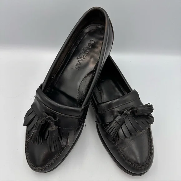 Cole Haan | Shoes | Cole Haan Mens Black Leather Loafers  display picture 1